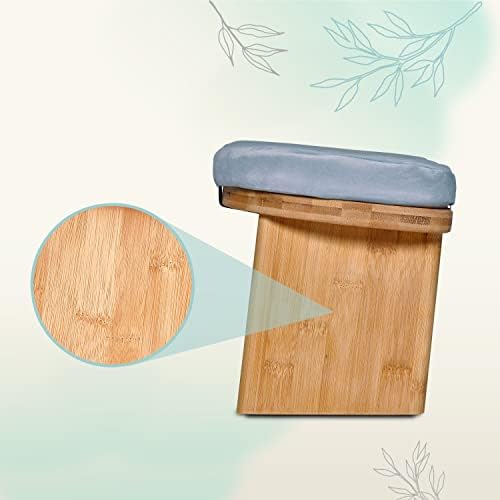 Zen Power Tabouret de Yoga Ergonomique en Bois, Accessoires de Yoga, Banc Musculation et Prière pour Les Moments Spirituels, Confortable et Rembourré - Image 4