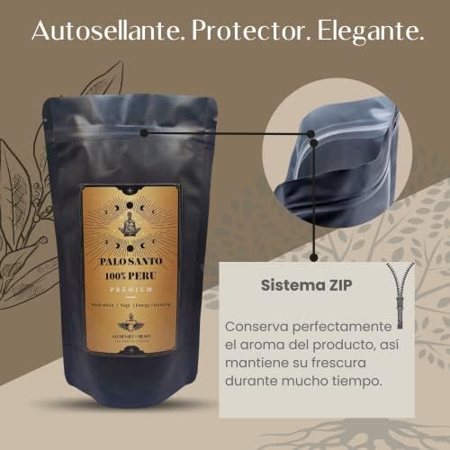 400gr Encens naturl Bois sacré batons premium palo santo purification a bruler pUissant et protection spirituiti (Environ 40 bâtonnets) sac auto-scellant méditation et yoga esotérisme objet - Image 3