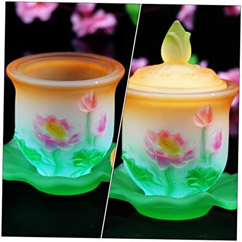 Ciieeo 4 Ensembles Coupe De Bouddha Yerba Bol Infuseur à Thé Tasse Coupe Rituelle Coupe Sacrée Proposer Des Accessoires Coupe à Offrande Multifonctions Coupe D'offrande En Verre Un Verre - Image 3