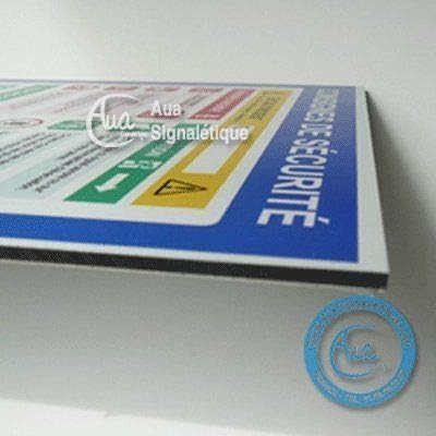 AUA SIGNALETIQUE - Consignes Générales de Sécurité - PVC 1,5 mm, A5 : 150x210 mm - Image 4