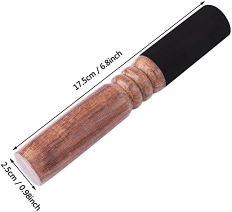 Tissting 1 Pièces Maillet pour Bol Chantant, Bouddhisme Tibétain Bol Chantant en Bois de Pêche Attaquant pour Article Religieux Méditation de Yoga - 6,8 X 0,98 Pouces - Image 4