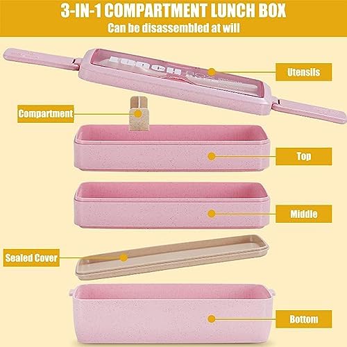 Drerio Lunch Box Bento - Boîte à Lunch 3 ÉTAGE BOX LANCE - Image 3