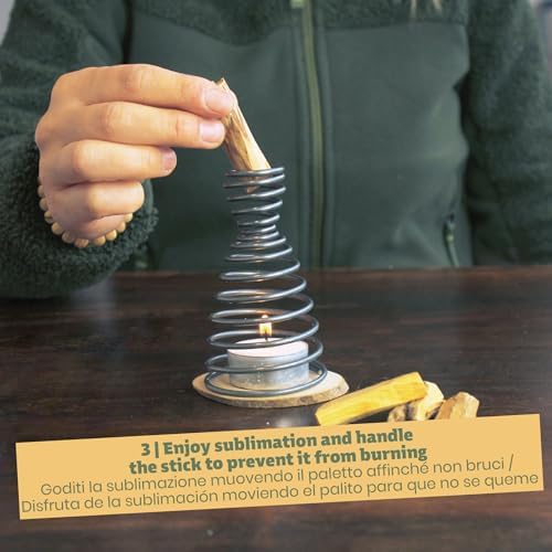 NIRDOSH - Palo Santo Encens Sahumito Naturel 100% - 50 Baton en Bois 5cm Innovation Fumigation Palo Santo Purification Originaux pour Sublimation Bois sacré Bursera Graveolens - Image 6