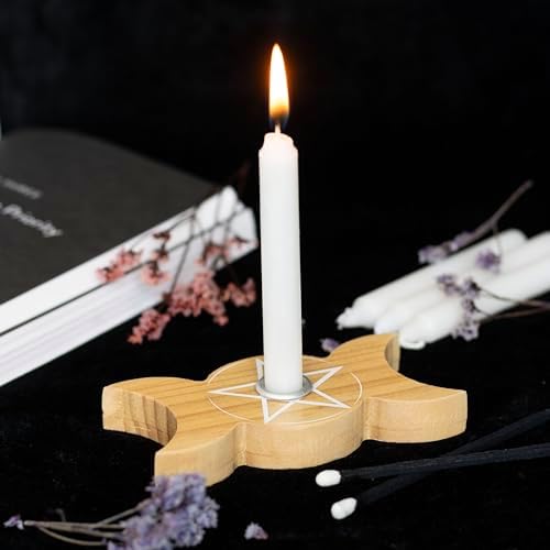 Bougeoir triple lune en bois Something Different Wholesale - Image 3