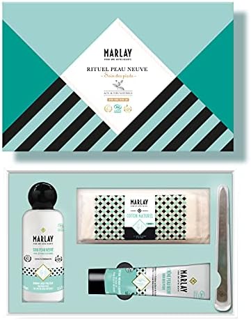 Marlay Cosmetics - Coffret Rituel Soin Peau Neuve - Lotion & Crème Pieds Secs et Abimés - Chélidoine Bio - 99% Origine Naturelle - Soigne Callosités, Cuticules, Cors & Crevasses - Fabriqué en France