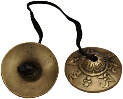 Boutique Dharma ; cymbales tibétaines Tingsha (Petites) OM Mani Padme Hum - Image 3