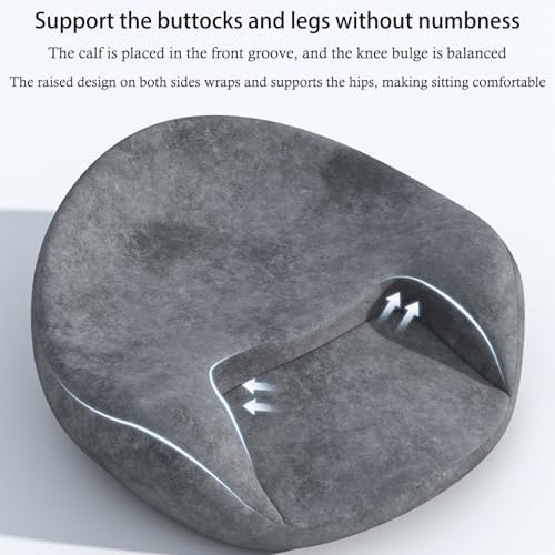 Coussin de méditation, coussin de sol confortable, coussins de sol surdimensionnés pour s'asseoir, coussin ergonomique, coussin de remplissage en mousse à mémoire de forme, coussin de toit pour baie vit - Image 5
