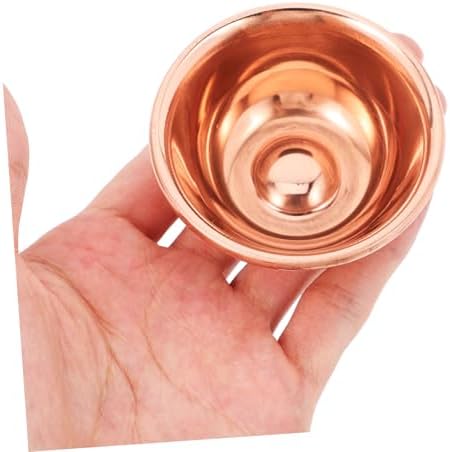 PRETYZOOM 7 Pièces tasse sacrée multifonction bols d' rituel verres à vin décor offre d'approvisionnement tasse de bouddhisme de bureau laiton bougie de thé culte - Image 3