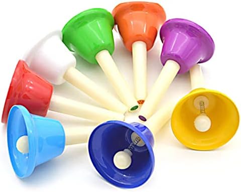 Cloches à percussion colorées - Kit de cloches diatoniques en métal avec sac de transport pour les tout-petits, les adultes, les festivals, les mariages, les fêtes de famille - Image 6