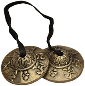 Boutique Dharma ; cymbales tibétaines Tingsha (Petites) OM Mani Padme Hum