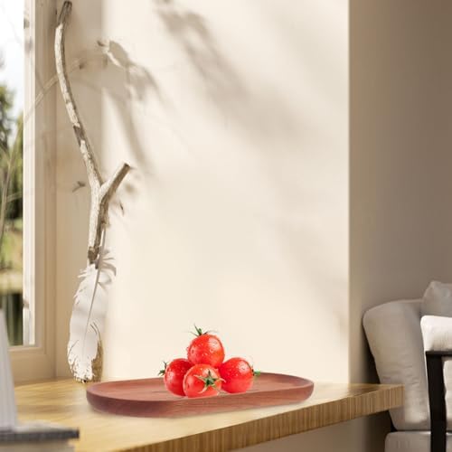 PRETYZOOM Accessoire sacrificiel Plat de Bijoux Plateau d'argent Plateau rectangulaire Plateau de Présentation Plateau de Présentation Plateau d'affichage en Cristal Assiette rituelle en Bois - Image 4