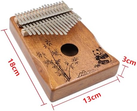Rayzm Kalimba/Piano à Pouce/Piano tactile avec Accessoires, Instrument Portable Marimba à 17 Touches pour Amateurs de Musique/Débutants (Acajou Massif) - Image 4
