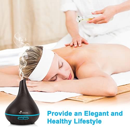 Diffuserlove 500 ml Diffuseur d'Huiles Essentielles Electrique Aromathérapie Humidifificateur Vaporisateur d'Huile Parfume, a mené 7 Couleur - Image 4