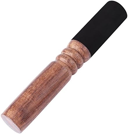 Tissting 1 Pièces Maillet pour Bol Chantant, Bouddhisme Tibétain Bol Chantant en Bois de Pêche Attaquant pour Article Religieux Méditation de Yoga - 6,8 X 0,98 Pouces