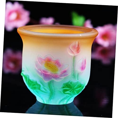 Ciieeo 4 Ensembles Coupe De Bouddha Yerba Bol Infuseur à Thé Tasse Coupe Rituelle Coupe Sacrée Proposer Des Accessoires Coupe à Offrande Multifonctions Coupe D'offrande En Verre Un Verre - Image 4