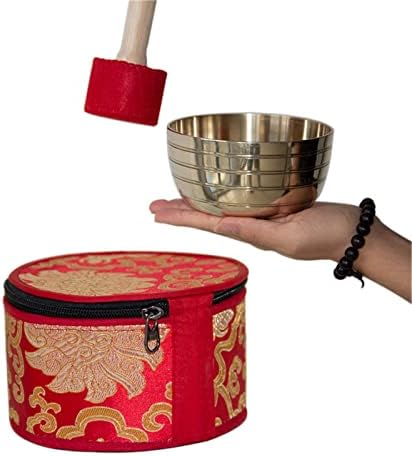 Ensemble de bols chantants de l'Himalaya, bols chantants tibétains martelés de l'Himalaya, ensemble de 7 bols de méditation, nœud à la main, ensemble de 7 notes (taille : taille unique) - Image 4
