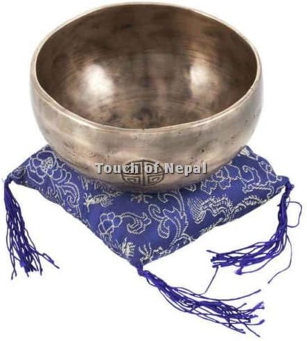 Touch of Nepal Bol chantant tibétain fait à la main au Népal 14 cm de diamètre - Image 3