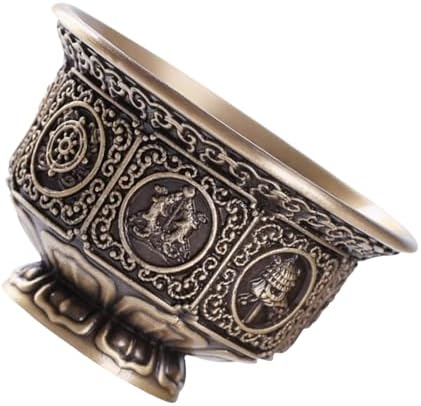 Biookhm Tasse D'offrande Rituel Bouddhiste en Cuivre Élégant Huit Symboles Chance Bol D'approvisionnement en Eau Artefact du Bouddhisme Tibétain - Image 7