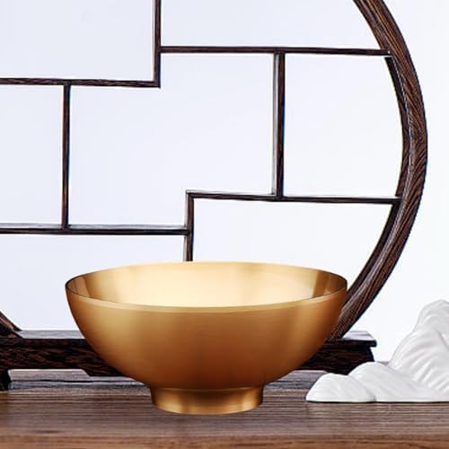 LOVIVER Bol tibétain Bol d'offrande de Bouddha Décoration de bureau Ornement Ustensile de culte de Bouddha Fournitures cuivre Bol de purification - Image 4