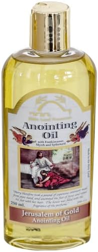 Printemps Nahal Bible Lands Huile d'onction au trésor pour prière, huile de bénédiction, huile de gloire | Jérusalem d'or 250 ml