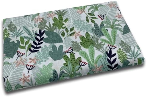 EDGEAM Tissu en coton au mètre - Largeur : 160 cm - Tissus à coudre (50 cm, 100 cm, 200 cm) - Tissu de couture (vert 06#, 50 x 160 cm) - Image 2