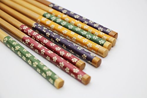 Exzact CS04 Ensemble de baguettes - 4 paires de baguettes en bambou naturel réutilisables avec 4 pcs stand de Baguettes - Image 2