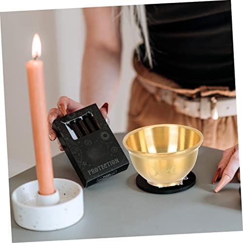 MUSISALY Meubler Le Bol Sacré Bol Sacré pour Le Rituel Petit Bol à Offrande Bol De Sacrifice pour Le Rituel Mini Décor Bol Sacré pour La Religion Bols D'offrande D'autel Golden Cuivre - Image 6