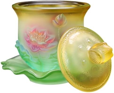 Ciieeo 4 Ensembles Coupe De Bouddha Yerba Bol Infuseur à Thé Tasse Coupe Rituelle Coupe Sacrée Proposer Des Accessoires Coupe à Offrande Multifonctions Coupe D'offrande En Verre Un Verre