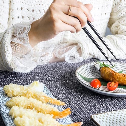 Rpanle 5 Paires Baguettes Japonaises Baguettes en Bois 22.5cm Chopstick Traditionnelle et Elégante Réutilisable Bambou Naturel Baguette pour Cuisine Maison Hôtel Restaurant - Image 5