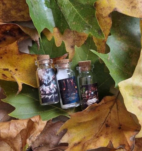 Coffret 3 Fioles de Potion pour Rituels - Sortilèges - Elixirs - Esotérisme - en Verre Imagées - Image 3