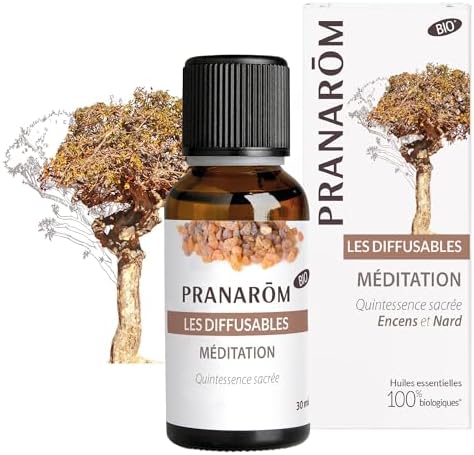 Pranarôm Parfum D'ambiance Bio Méditation Et Saintes Odeurs Huiles Essentielles Pour Diffusion Encens Et Nard Quintessence Sacrée 30 Ml