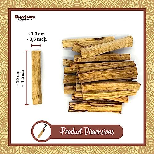 Palosanto - Encens Naturel de Palo Santo - Qualité Gold sélectionné du Pérou - Original pour la Purification et Le Bien-être Spirituel - Éthique et Durable - Répulsif Anti-moustiques (100-110 g) - Image 4