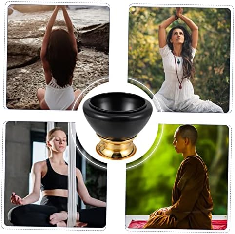 Mikinona 1 Pc bol à musique bouddha en cuivre bols de chakra fourniture de yoga accessoires de méditation zen relaxation outil multifonction bol chantant du tibet Ornement de bureau le fer - Image 4
