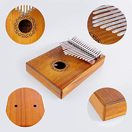 Nabance Kalimba 17 Clés Piano à pouce Professionnel De Haute Qualité Instrument de Musique avec Tuning Hammer et 7 Accessoires pour Les Débutants - Image 3