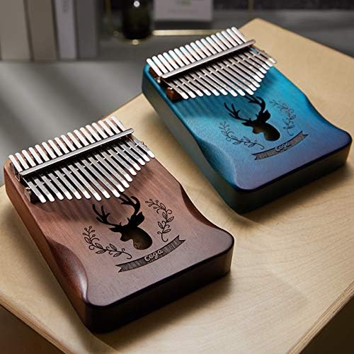 BelonLink Kalimba 17 Clés Pouce Piano, avec instructions d'étude, Tuning Hammer, Portable sac, bois Acajou, Haute Qualité pour Les enfants adultes débutants, Cadeau Musical (Marron) - Image 7