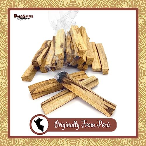 Palosanto - Encens Naturel de Palo Santo - Qualité Gold sélectionné du Pérou - Original pour la Purification et Le Bien-être Spirituel - Éthique et Durable - Répulsif Anti-moustiques (100-110 g) - Image 2