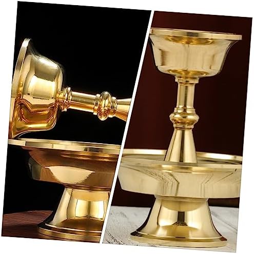 Verre à boire rituel bol temple d'eau sacrée tasse sainte ofrande sacrée tasse d'eau tibétaine tasse d'autel bouddhiste tibétain bol offre bol à liqueur verre à liqueur bol à goûter bol épais cuivre - Image 7
