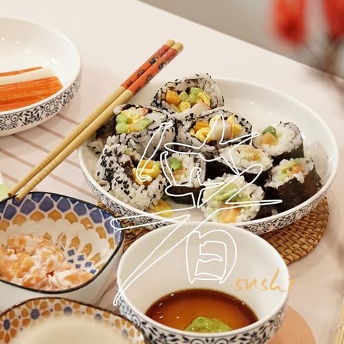 ZFYQ Set de Baguettes, 5 Paires de Baguettes Imprimé Style Japonais Baguettes en Bambou Naturel dans Boîte Cadeau Noire Faite à la Main, Ménage Restaurant Baguettes en Bois - Image 6