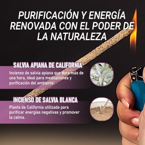 Copalosanto Set sauge California 2 Atados XXL + Encens d'auteur sauge blanche - Image 6