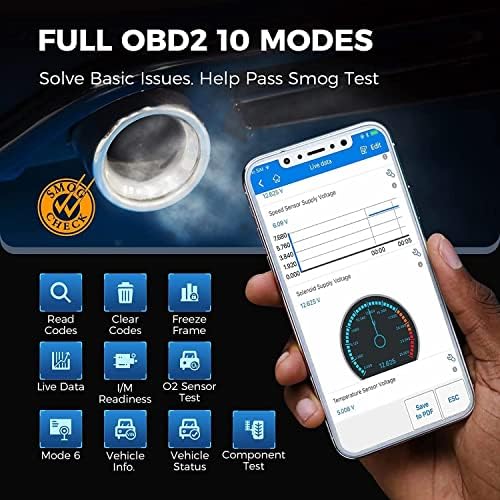 Autel AP200 Adaptateur Diagnostic Auto OBD2 Bluetooth pour Tous les Systèmes avec Codage d'Injecteur, AutoVIN, Service IMMO, RAZ de l'Entretien / EPB / BMS / SAS / TPMS / FAP Adapté pour Bricoleurs - Image 6
