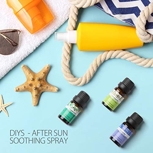 PHATOIL Kit Huiles Essentielles, Aromathérapie Huile Essentielle pour Diffuseur Pure Naturelle, Huile de Lavande, Eucalyptus, Menthe Poivrée, Tee Tree, Orange Douce, Citronnelle (6 x 10ML) - Image 7