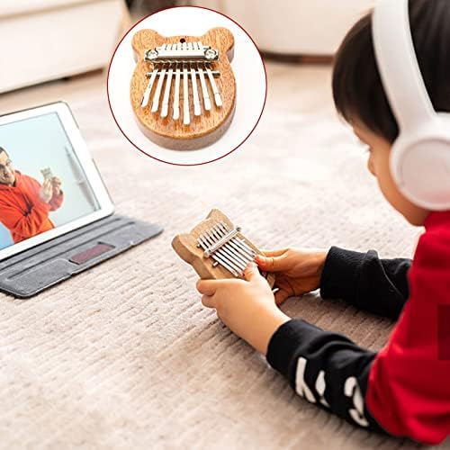 Mini Kalimba Piano à Pouce Kalimba Instrument Enfant Piano à Doigts en Bois Instrument Portable Marimba Kalimba 8 Clés Kalimba Portable Musique Thumb Piano Mini Kalimba pour Enfant Adultes Débutant - Image 2