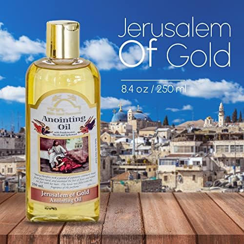 Printemps Nahal Bible Lands Huile d'onction au trésor pour prière, huile de bénédiction, huile de gloire | Jérusalem d'or 250 ml - Image 2