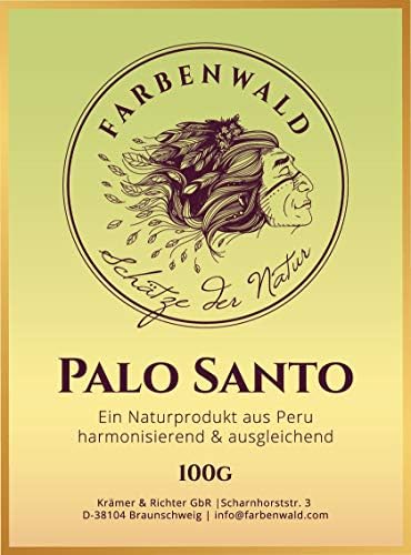 Farbenwald Palo Santo, 100 g, bâtons Fins, à brûler, Issu de l'Arbre bursera graveolens du Pérou, encens - Image 2