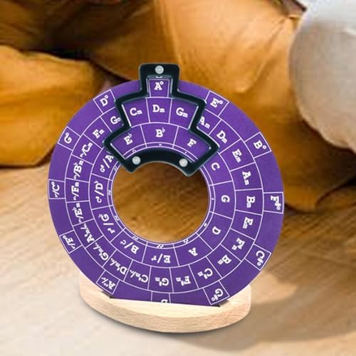 Cercle des Cinquièmes Roues | Disque de théorie musicale pour guitare Métal | Roue d'accorde de Mélodie Guitare AVEC Support et SAC Rangement | Cercles Quintes Instruments Muque Outils Pédagogiques - Image 7