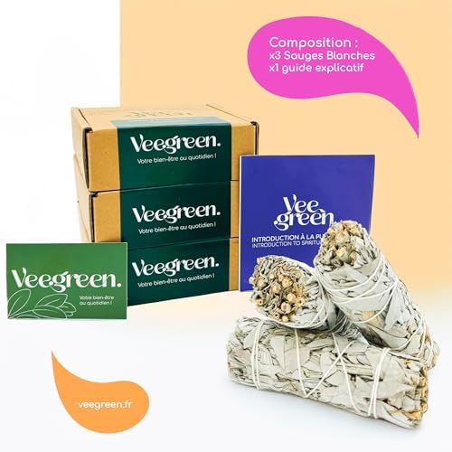 Sauges Blanches Purification à bruler│Coffret Sauge Blanche Salvia Apiana amérindienne│Encens Naturel méditation│ Bougie et Bois de rituels│Odeur Bien être (x3 Sauges) - Image 3