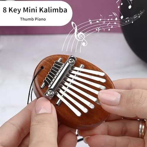Mini Kalimba, 8 Touches Kalimba, Kalimba Instrument de Musique Enfant et Adulte, Kalimba 8 Clés Pouce Piano pour Les Enfants, Les Débutants et Les Mélomanes Instrument de Musique Exquis - Image 5