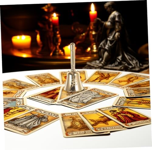 Amosfun Calice Pentagramme La Cloche De L'école Cloche De Poche De Cérémonie De Tarot Cloche Portative pour Cloche Rituelle Cloche De Divination Cloche D'autel Pentagramme Cuivre - Image 9