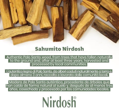 NIRDOSH - Palo Santo Encens Sahumito Naturel 100% - 50 Baton en Bois 5cm Innovation Fumigation Palo Santo Purification Originaux pour Sublimation Bois sacré Bursera Graveolens - Image 7
