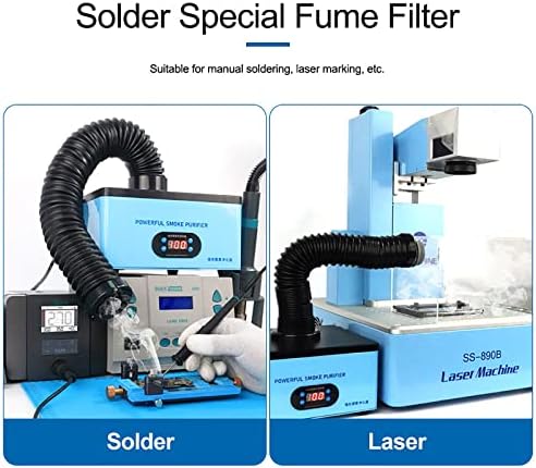 150W purificateur de fumée Puissant Instrument à Fumer absorbeur de fumée Filtre de Purification extracteur de fumée Filtre à Air - Image 5